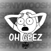Oh Geez Morty Decal